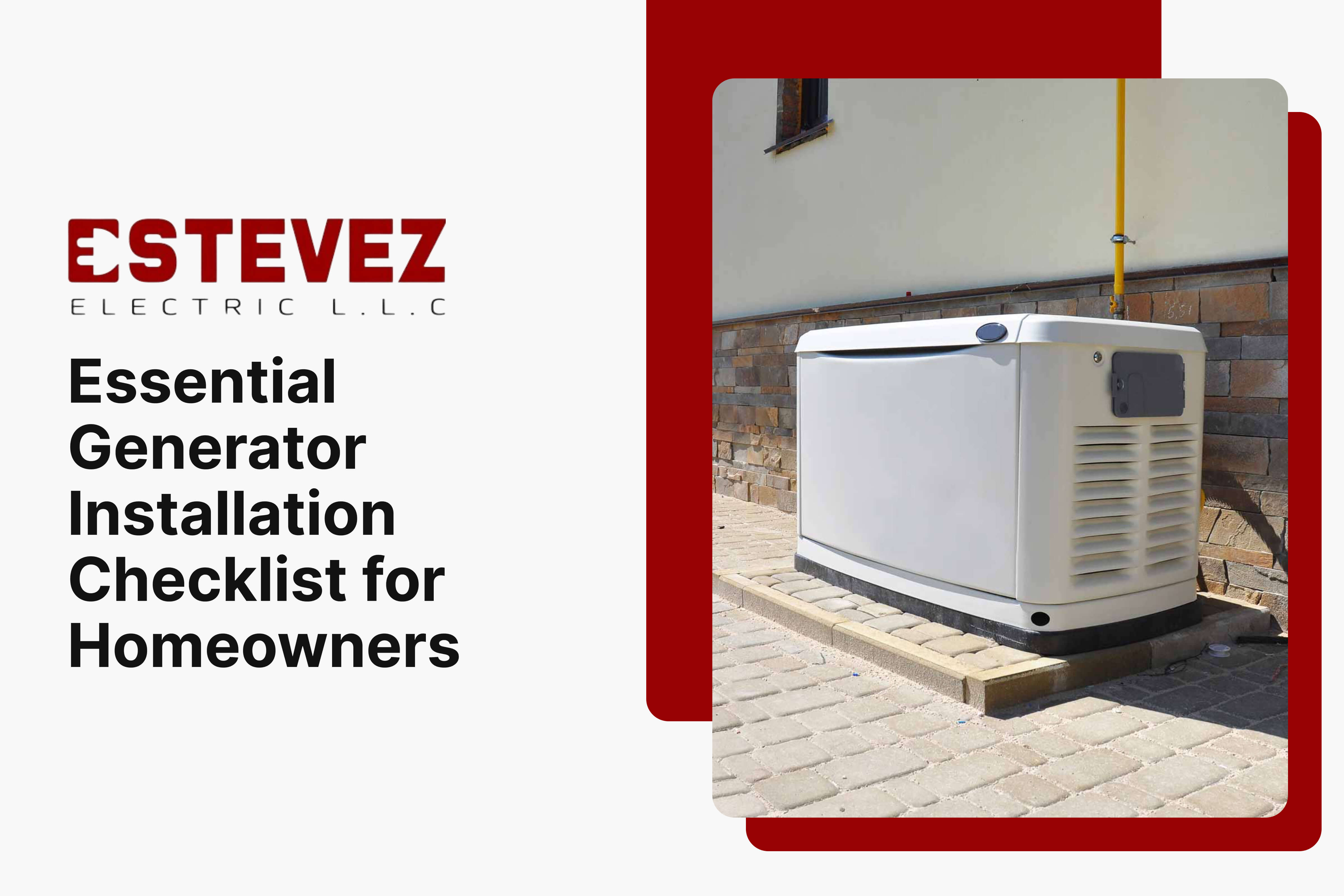 Group 75 Essential Generator Installation Checklist for Homeowners